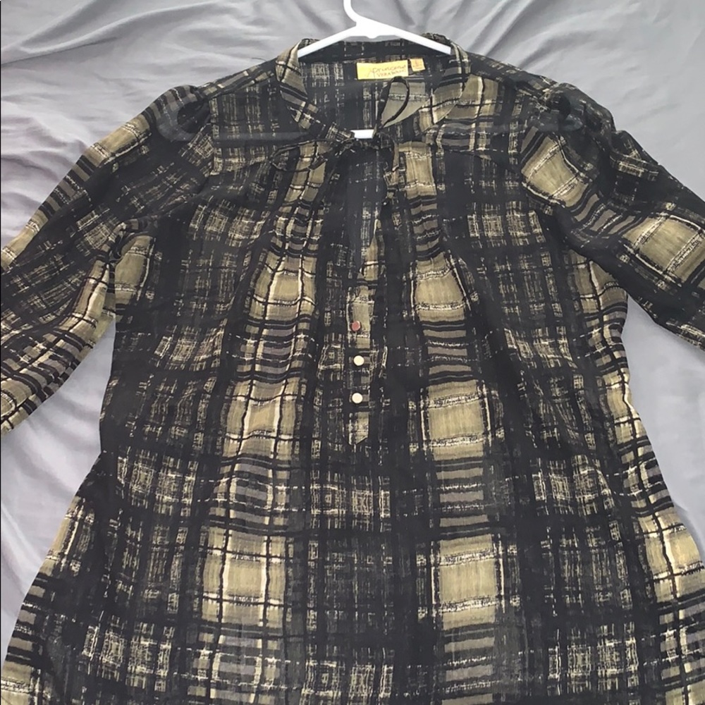 Two-Piece Blouse and Jacket